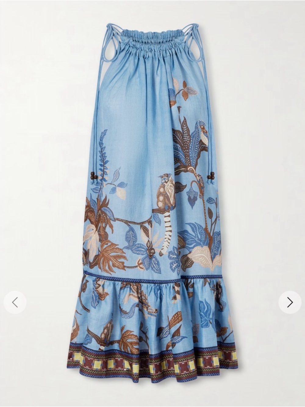 ALÉMAIS
Georgie gathered tiered printed ramie mini dress - Picture 5 of 10